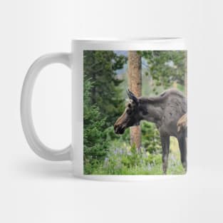 Moose on a Stroll in the Spring Mug